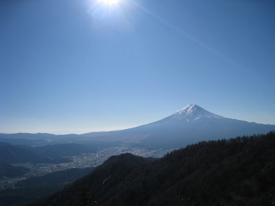 遮るものの無い富士の眺め
