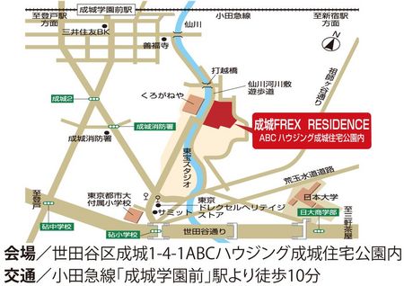 成城モデル地図